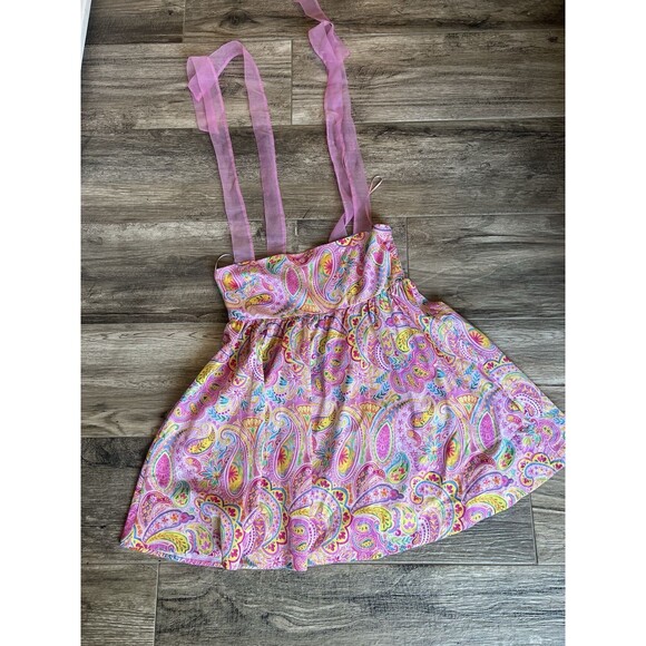 Day + Moon COLORFUL PAISLEY Baby Doll SUMMER SPRING ROMANTIC Dress SZ LARGE #49 - Picture 8 of 11